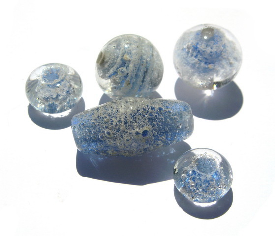 Losse kralen blauw